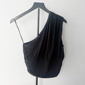 Express Black One-Shoulder Blouse